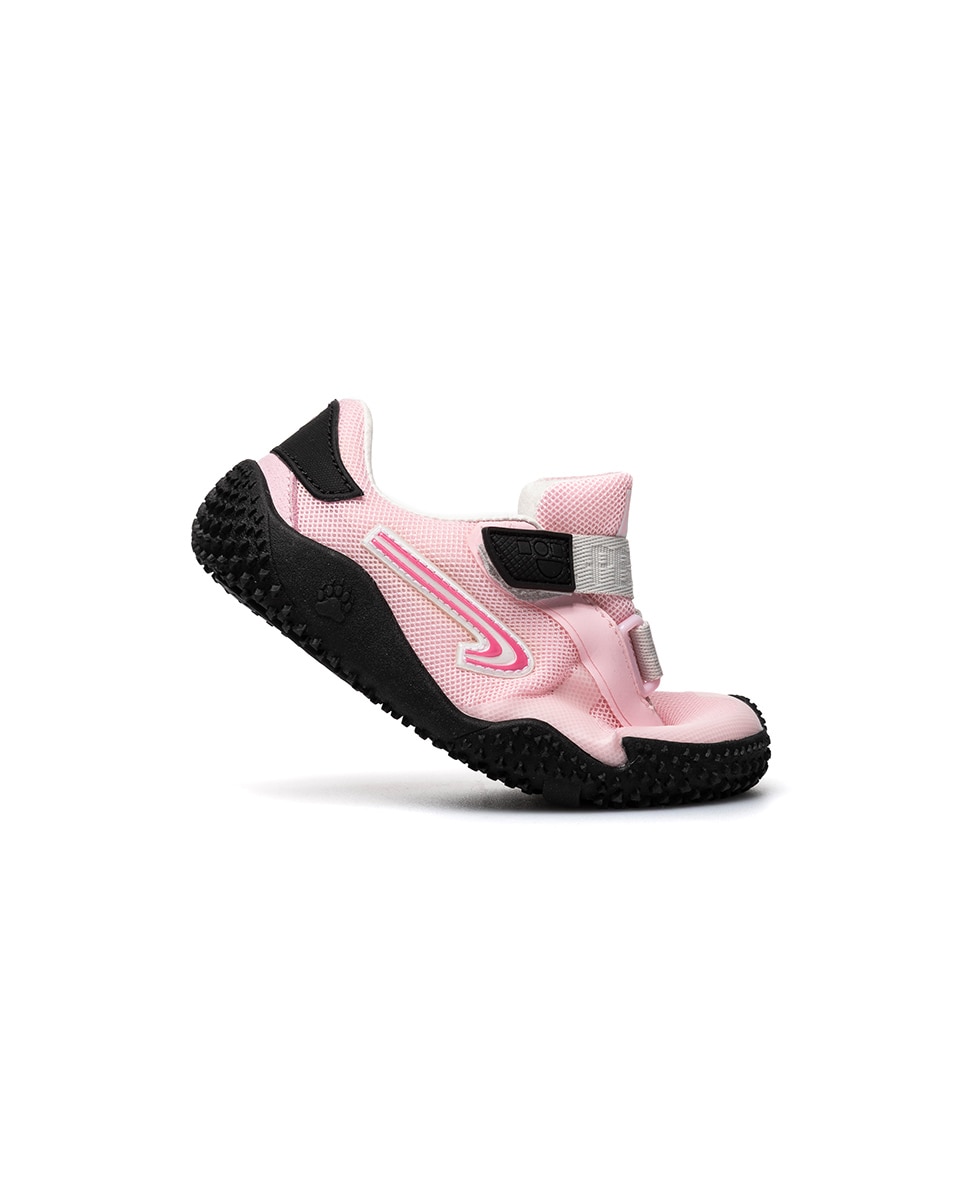 Zapatillas deportivas unisex barefoot con cierre adherente - Pablosky - Rosa / Negro Rosa / Negro-7