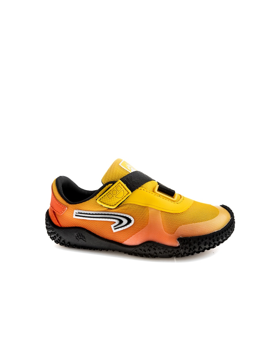 Zapatillas deportivas unisex barefoot con cierre adherente - Pablosky - Naranja / Negro Naranja / Negro-1