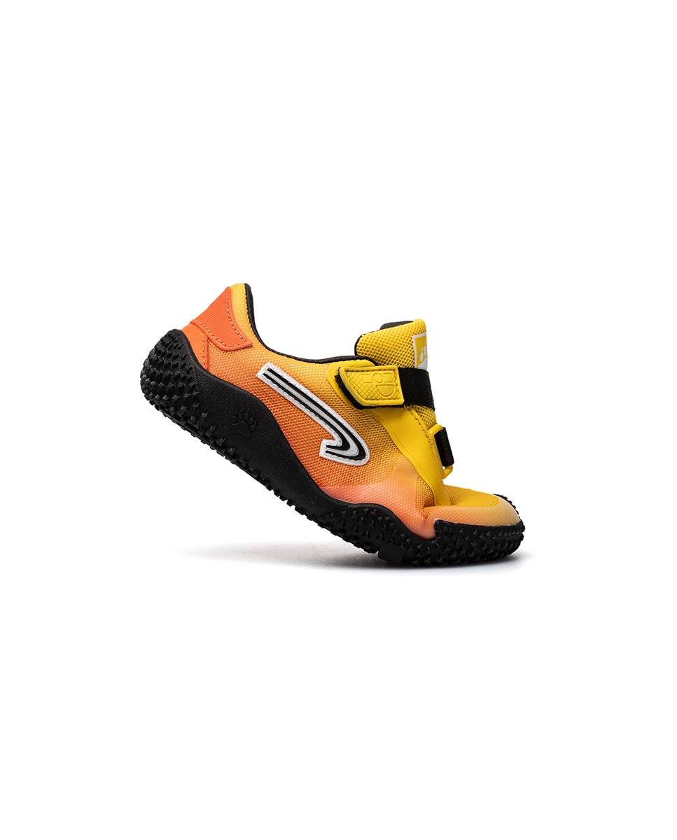 Zapatillas deportivas unisex barefoot con cierre adherente - Pablosky - Naranja / Negro Naranja / Negro-7
