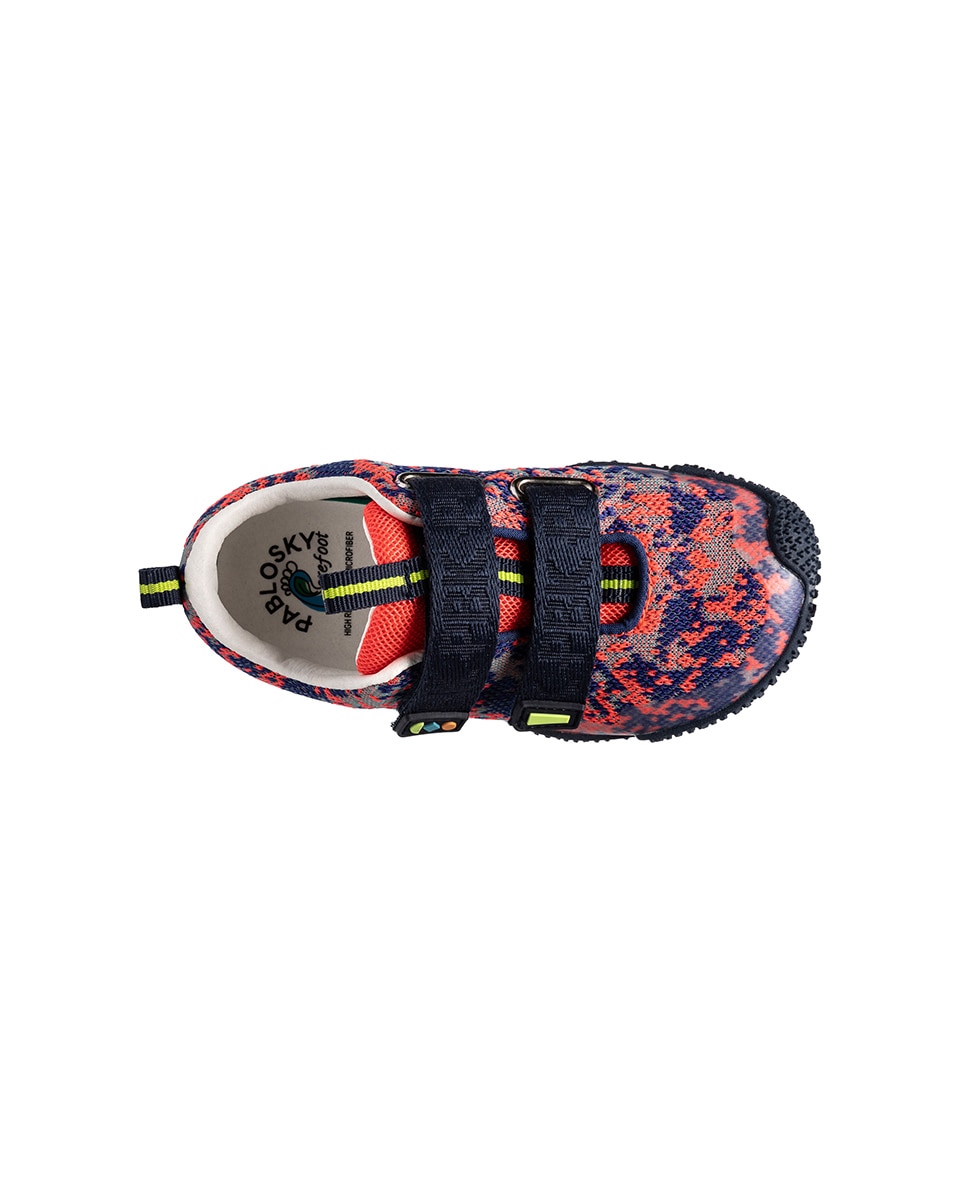 Imagen 5 de Zapatillas deportivas de niños pablosky barefoot con cierre adherente - Rojo Rojo
