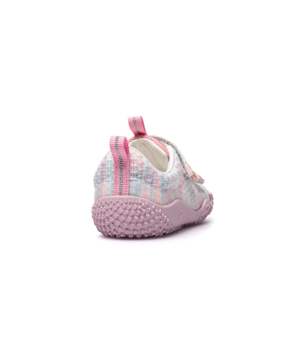 Imagen 6 de Zapatillas deportivas de niños pablosky barefoot con cierre adherente - Rosa claro Rosa claro