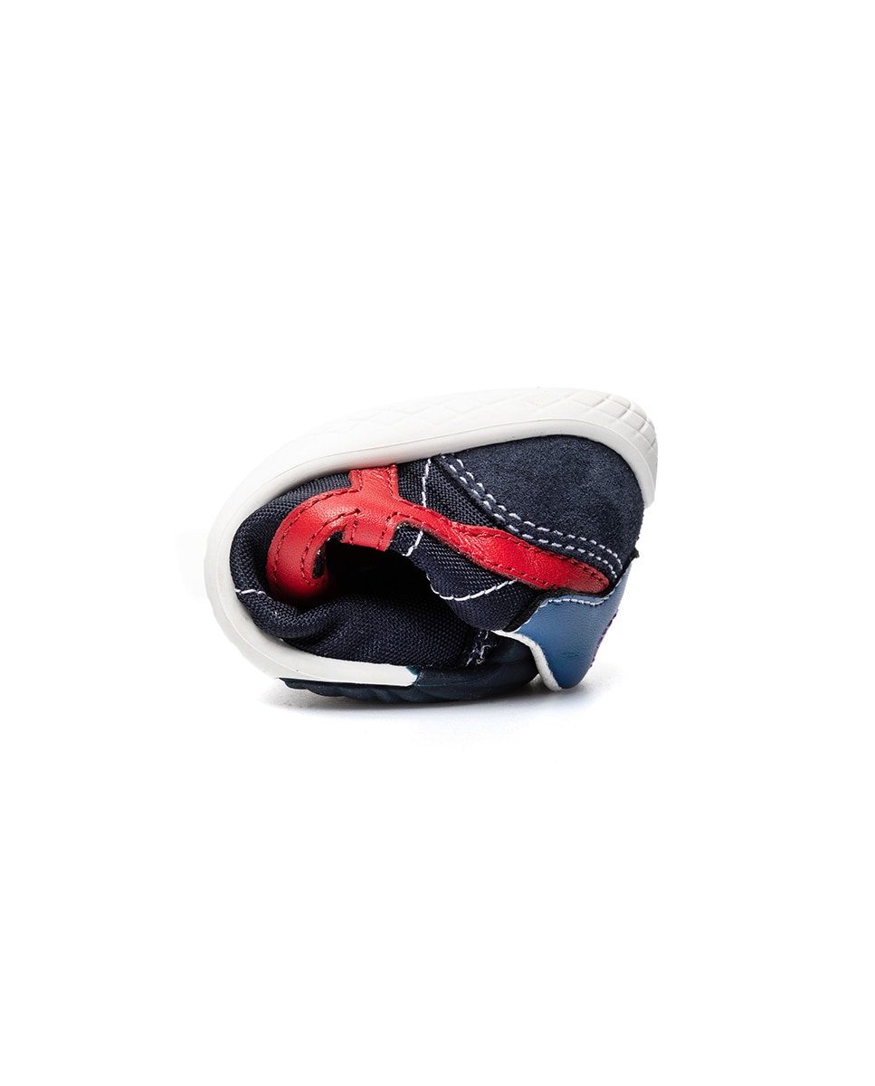 Zapatillas deportivas de bebé niño barefoot con cierre adherente - Pablosky - Azul marino / Rosa Azul marino / Rosa-2