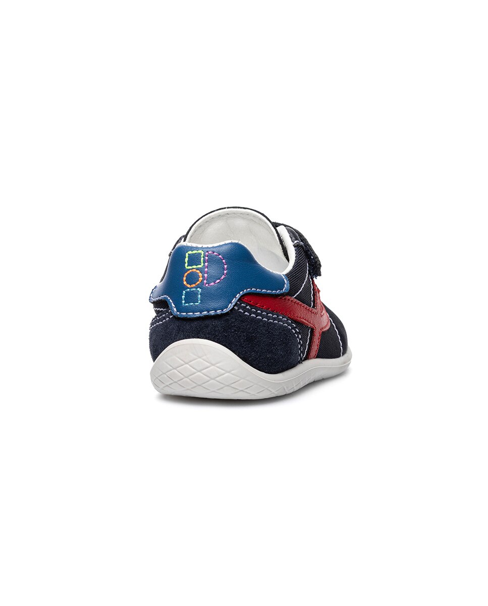 Zapatillas deportivas de bebé niño barefoot con cierre adherente - Pablosky - Azul marino / Rosa Azul marino / Rosa-6