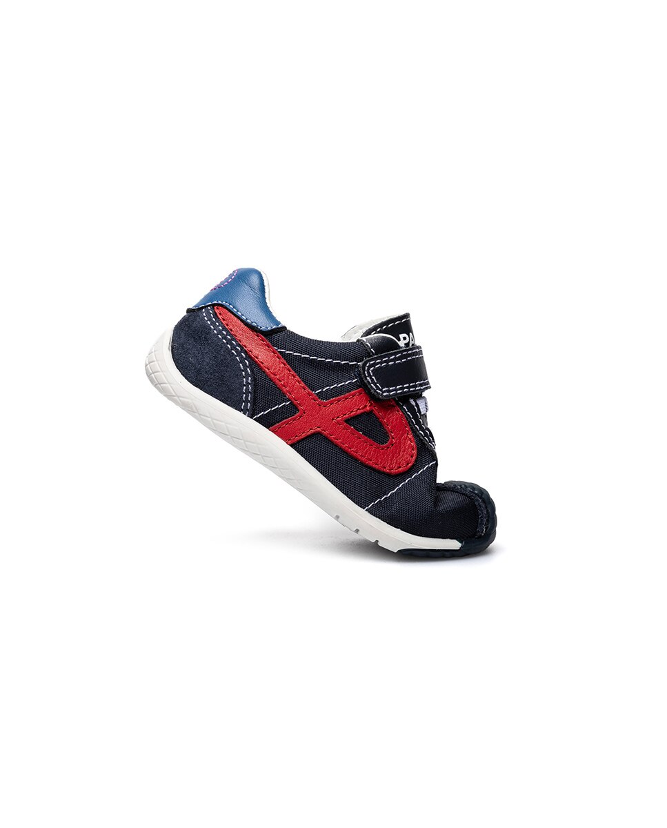 Zapatillas deportivas de bebé niño barefoot con cierre adherente - Pablosky - Azul marino / Rosa Azul marino / Rosa-7