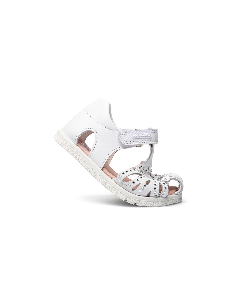 Sandalias Barefoot de bebé niña - Pablosky - Blanco Blanco-7