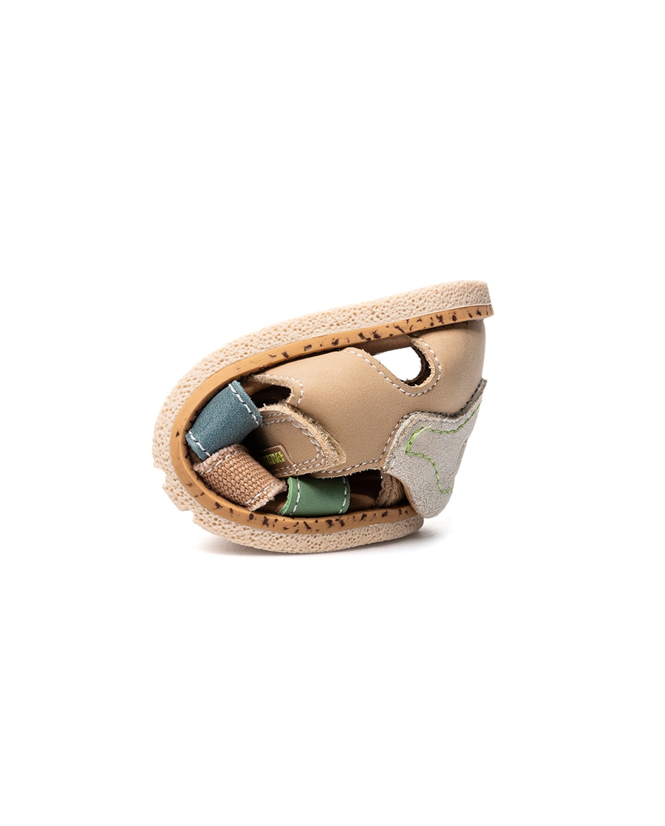 Imagen 2 de Sandalias de bebé niño barefoot con cierre adherente - Pablosky - Beige Beige