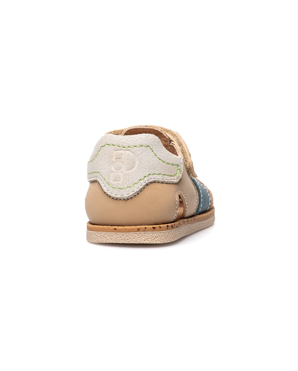 Imagen 6 de Sandalias de bebé niño barefoot con cierre adherente - Pablosky - Beige Beige