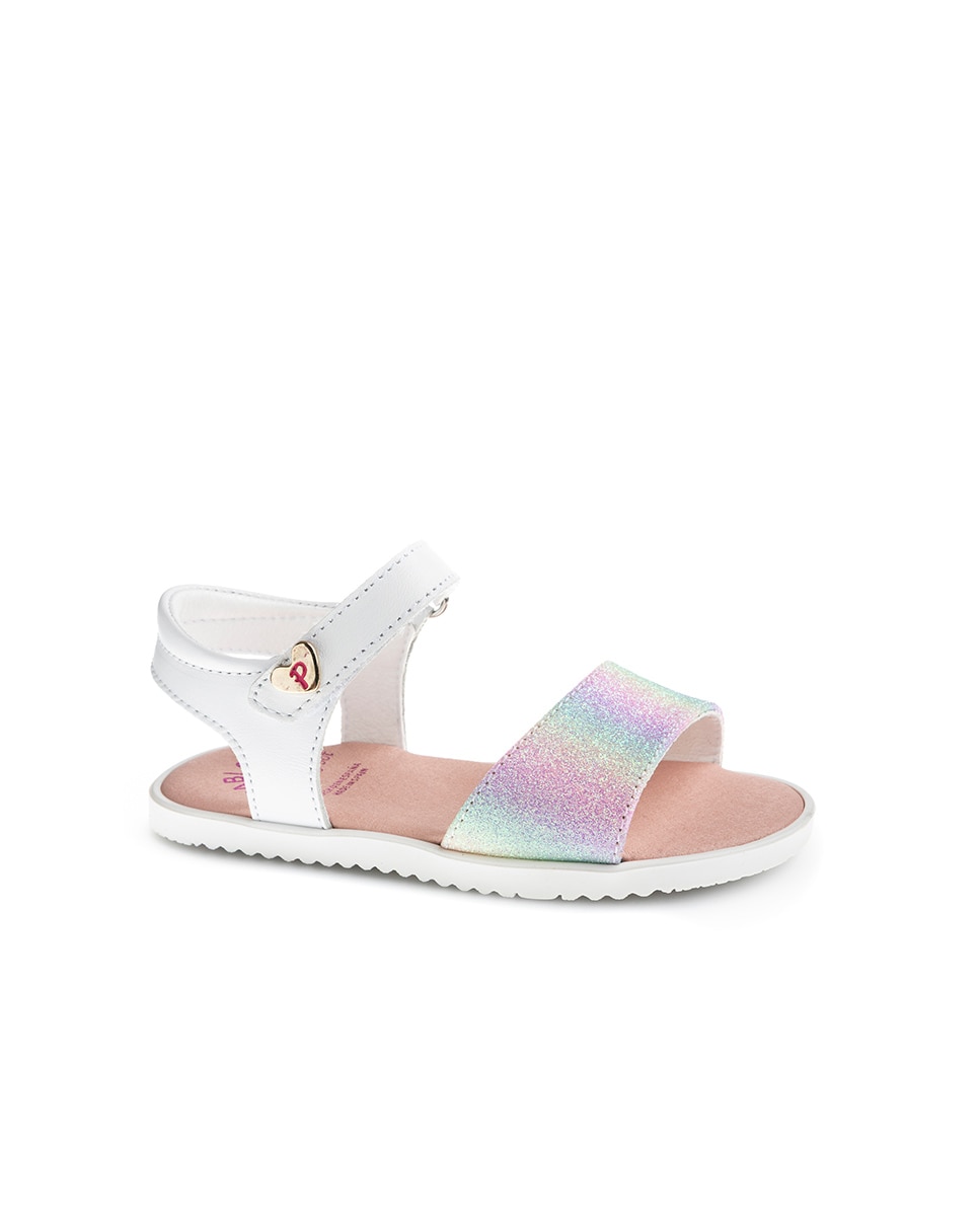 Sandalias abiertas de niña barefoot con cierre adherente