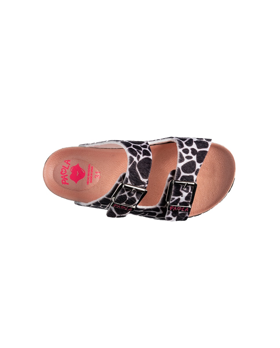 Sandalias abiertas de niña - Pablosky - Negro / Blanco Negro / Blanco-3