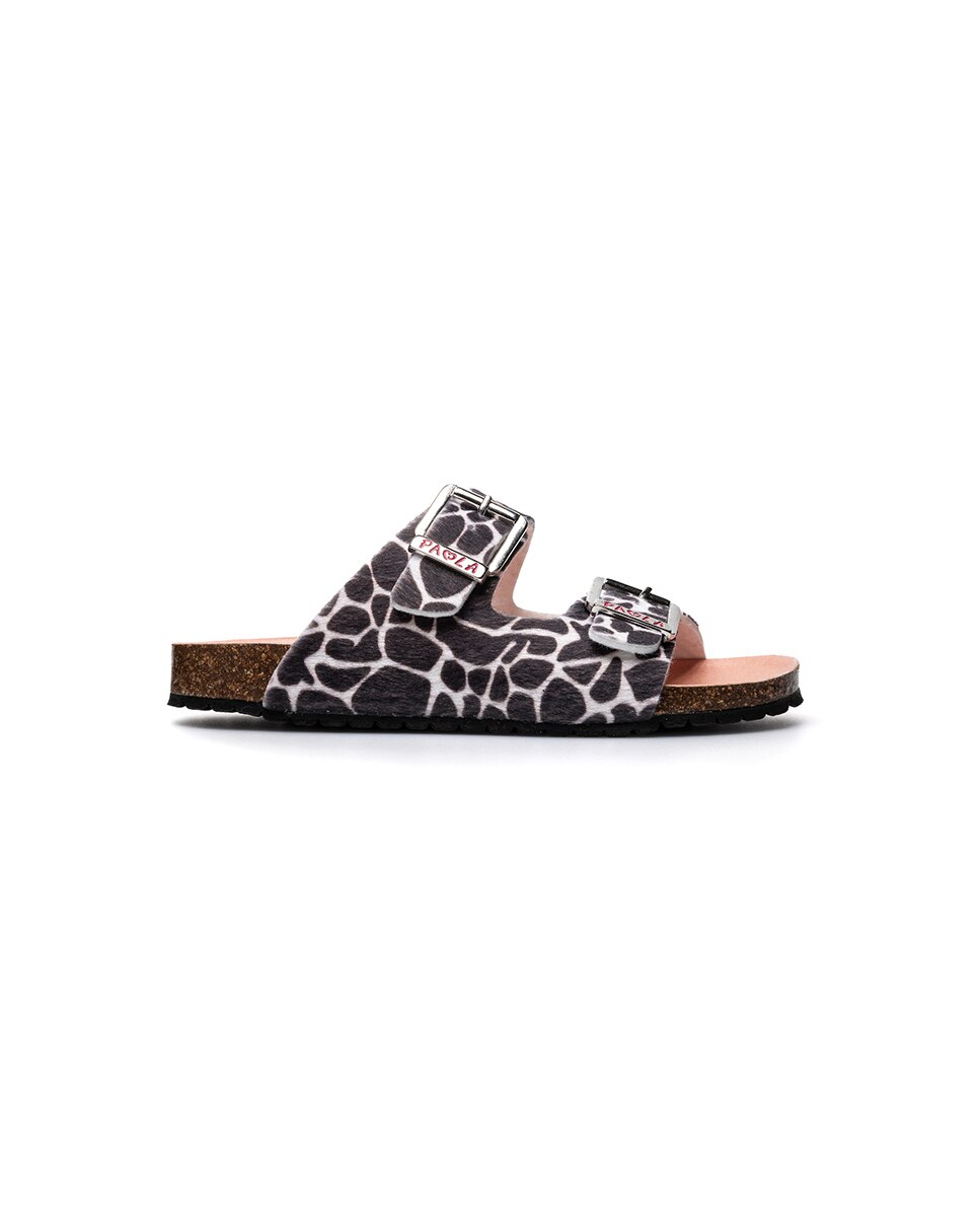 Sandalias abiertas de niña - Pablosky - Negro / Blanco Negro / Blanco-7