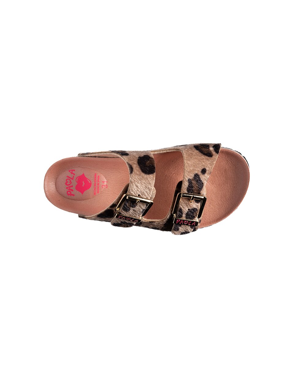 Sandalias abiertas de niña - Pablosky - Marrón claro Marrón claro-3