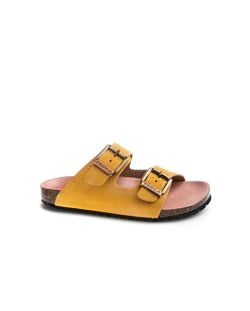Sandalias abiertas de niña - Pablosky - Amarillo Amarillo-1