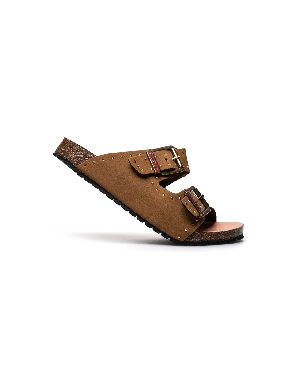 Sandalias abiertas de niña - Pablosky - Marrón Marrón-6