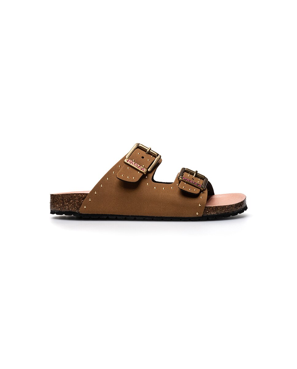 Sandalias abiertas de niña - Pablosky - Marrón Marrón-7