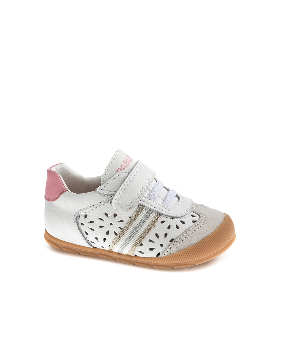 Sandalias Barefoot de bebé niño - Pablosky - Blanco Blanco-1