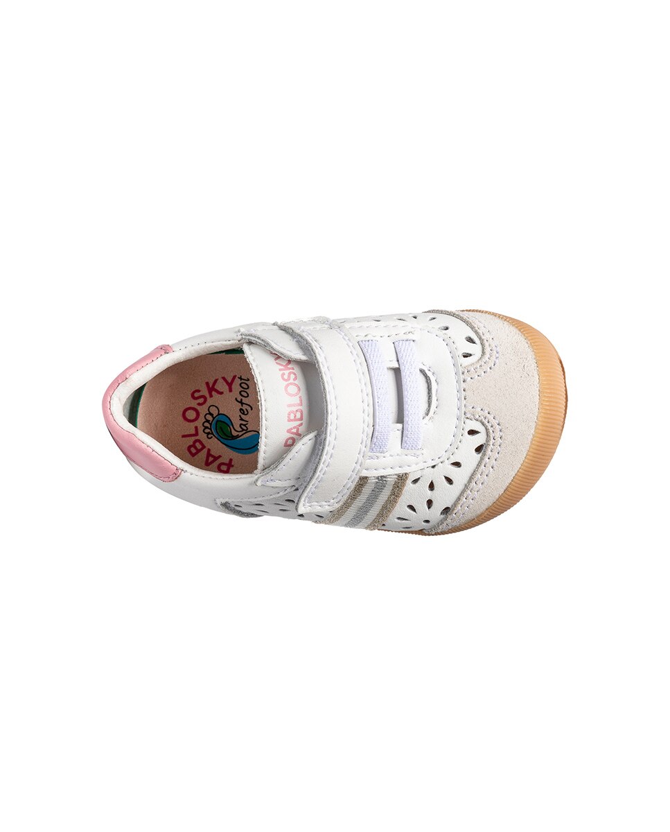 Sandalias Barefoot de bebé niño - Pablosky - Blanco Blanco-5