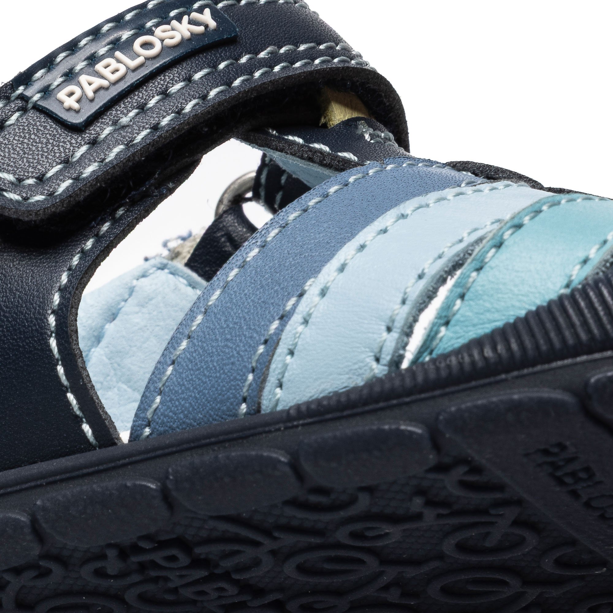 Imagen 3 de Sandalias de bebé barefoot con cierre adherente - Pablosky - Azul marino Azul marino