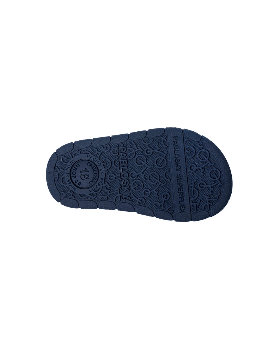 Imagen 4 de Sandalias de bebé barefoot con cierre adherente - Pablosky - Azul marino Azul marino