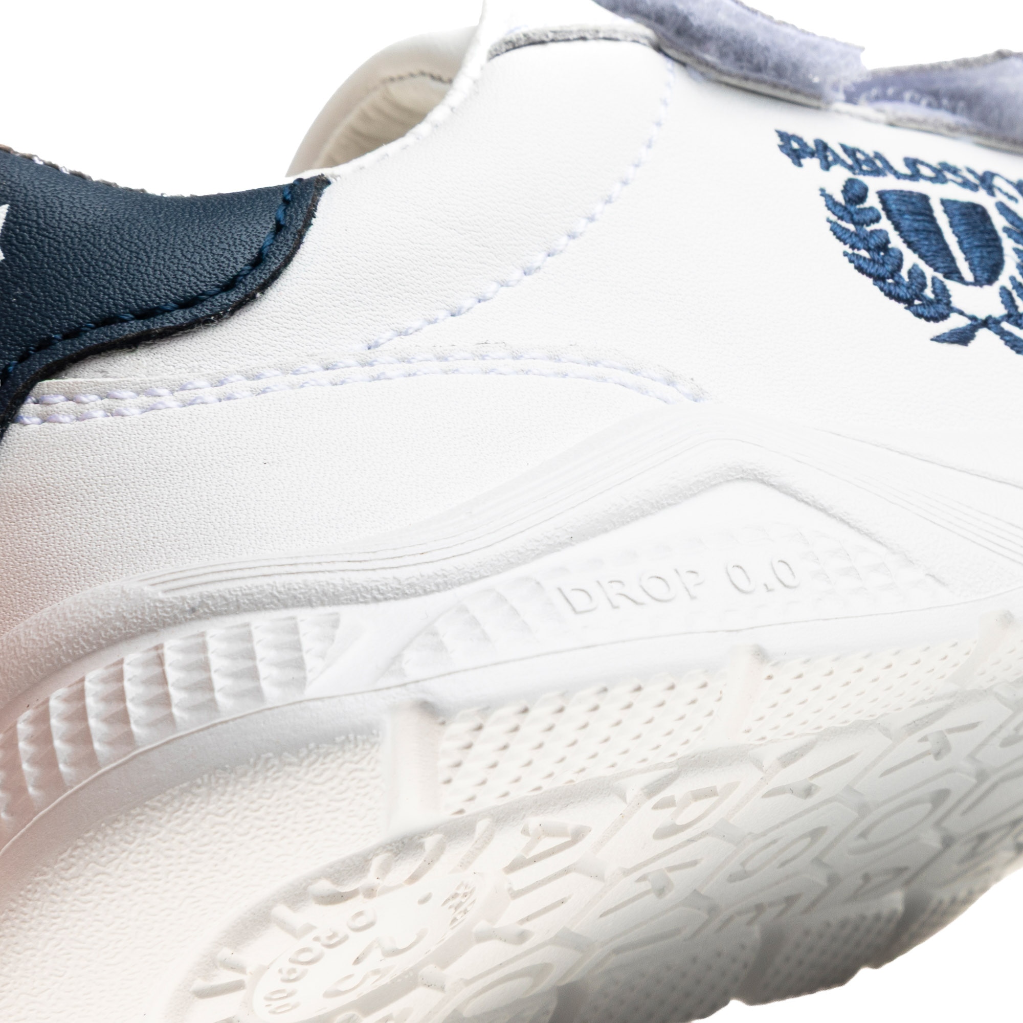 Zapatillas de niño de piel con cierre adherente deportivos para el cole - Pablosky - Blanco / Azul Blanco / Azul-3