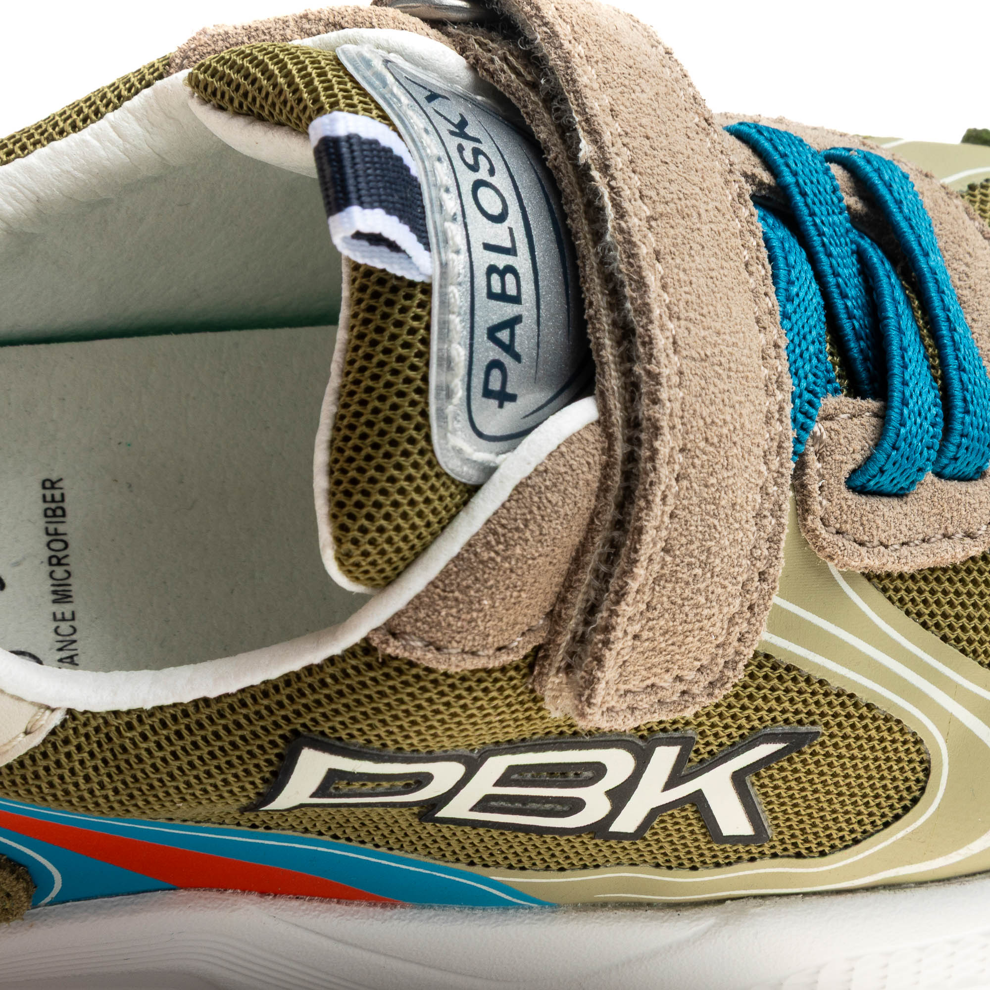Zapatillas deportivas de niños pablosky barefoot de piel con cierre adherente - Verde Verde-3