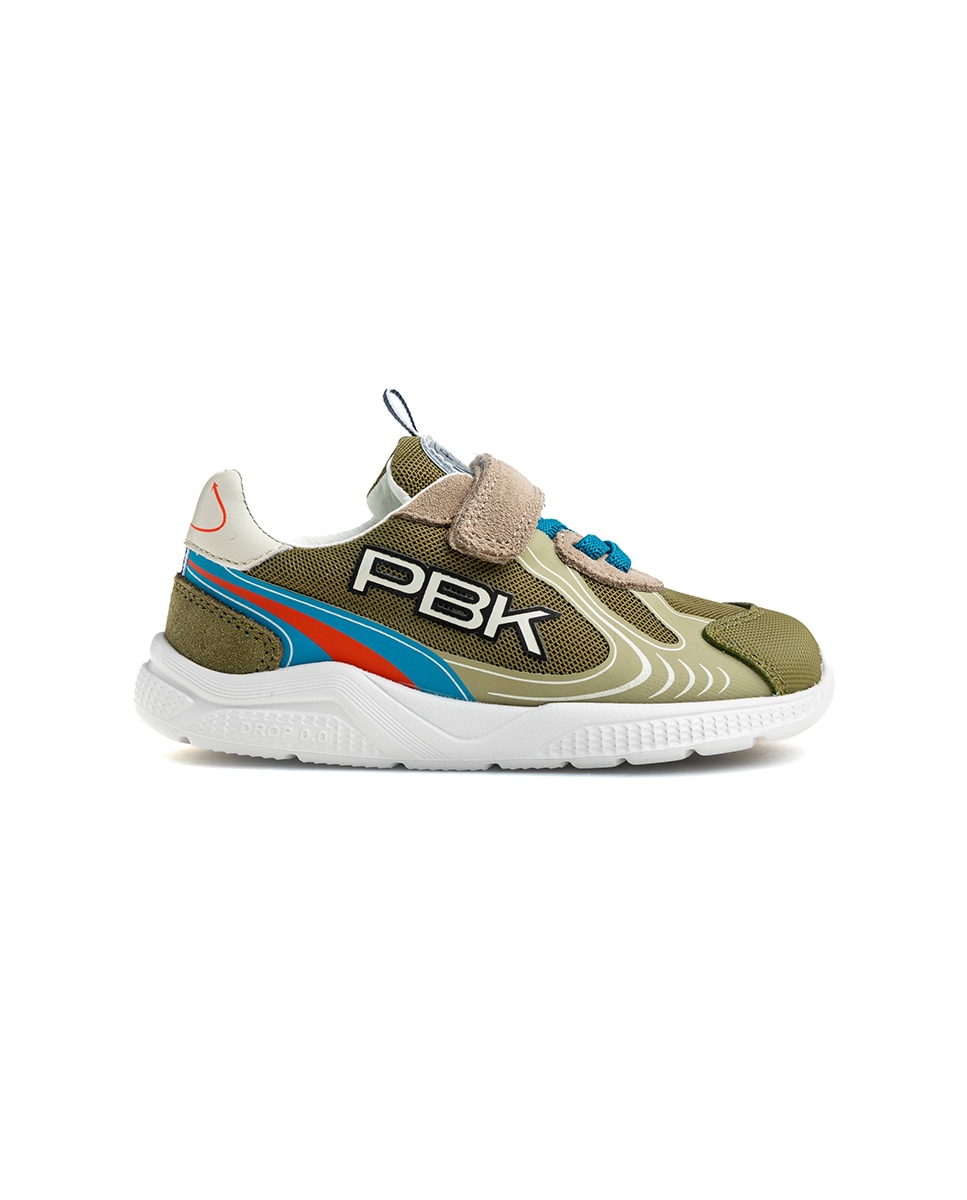 Zapatillas deportivas de niños pablosky barefoot de piel con cierre adherente - Verde Verde-9