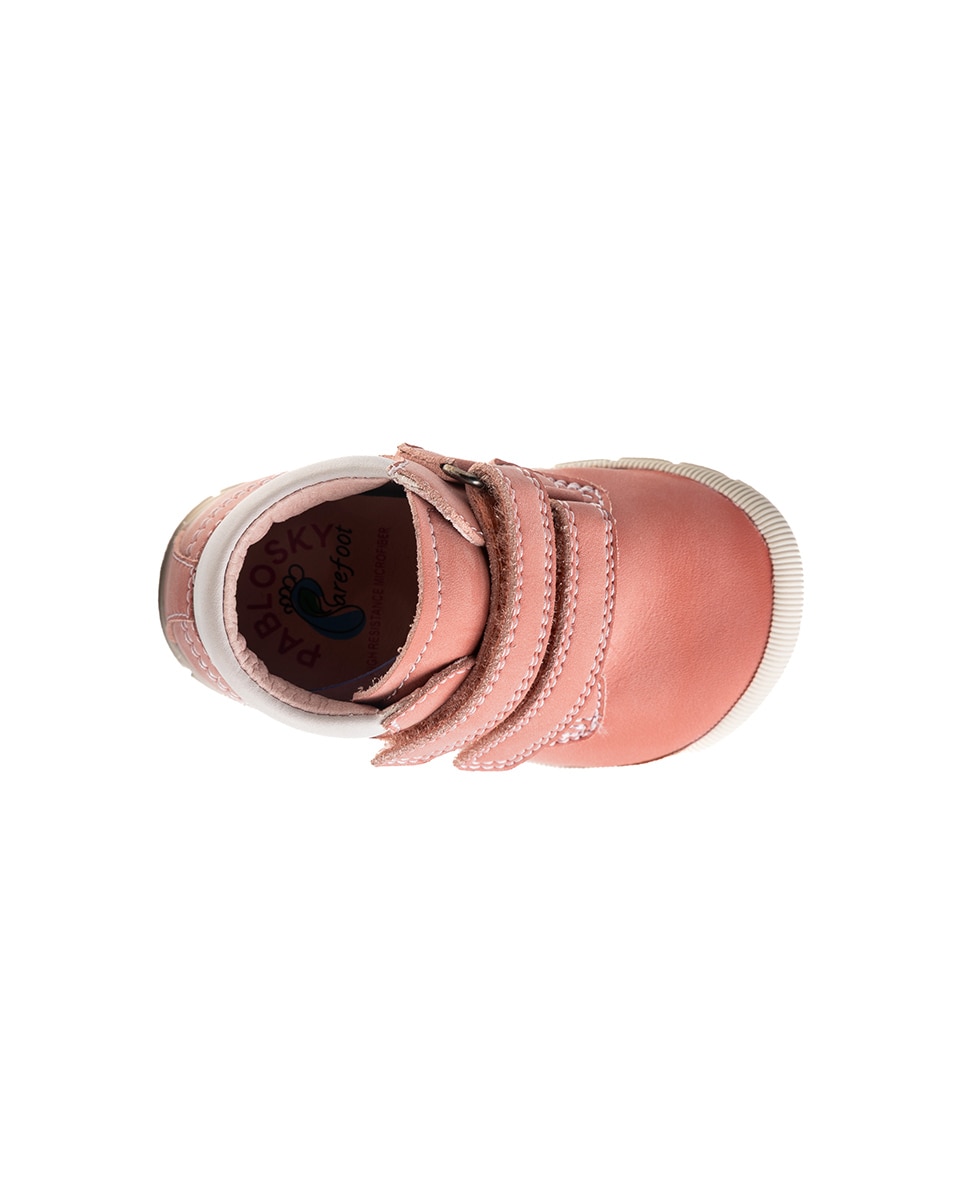 Botas de bebés Pablosky barefoot con cierre adherente - Rosa Rosa-6