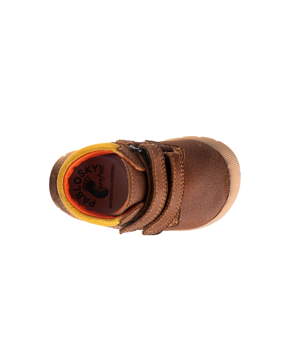 Botas de bebés Pablosky barefoot con cierre adherente - Marrón Marrón-6