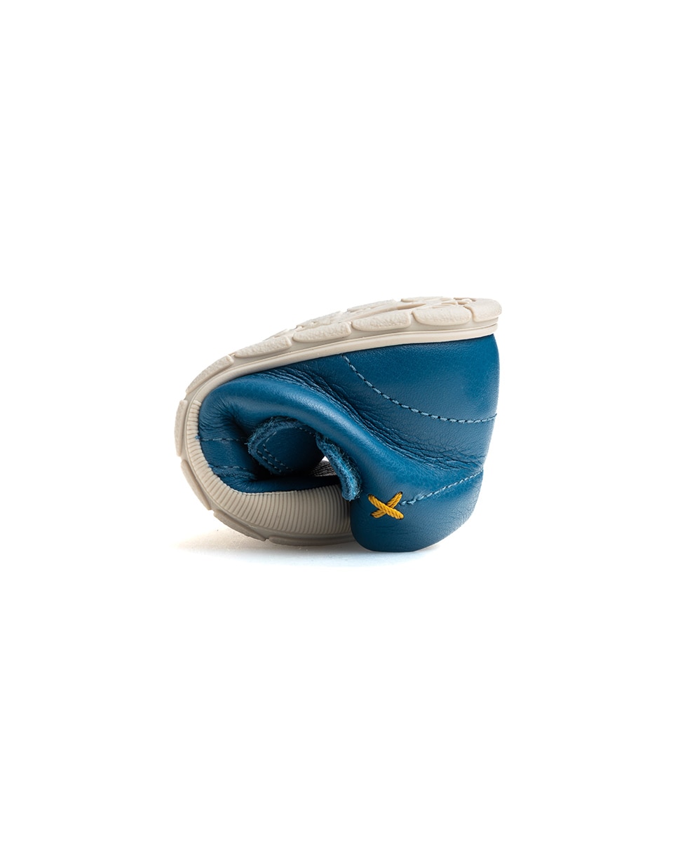 Botas de bebé niño pablosky barefoot de piel con cierre adherente - Azul Azul-2