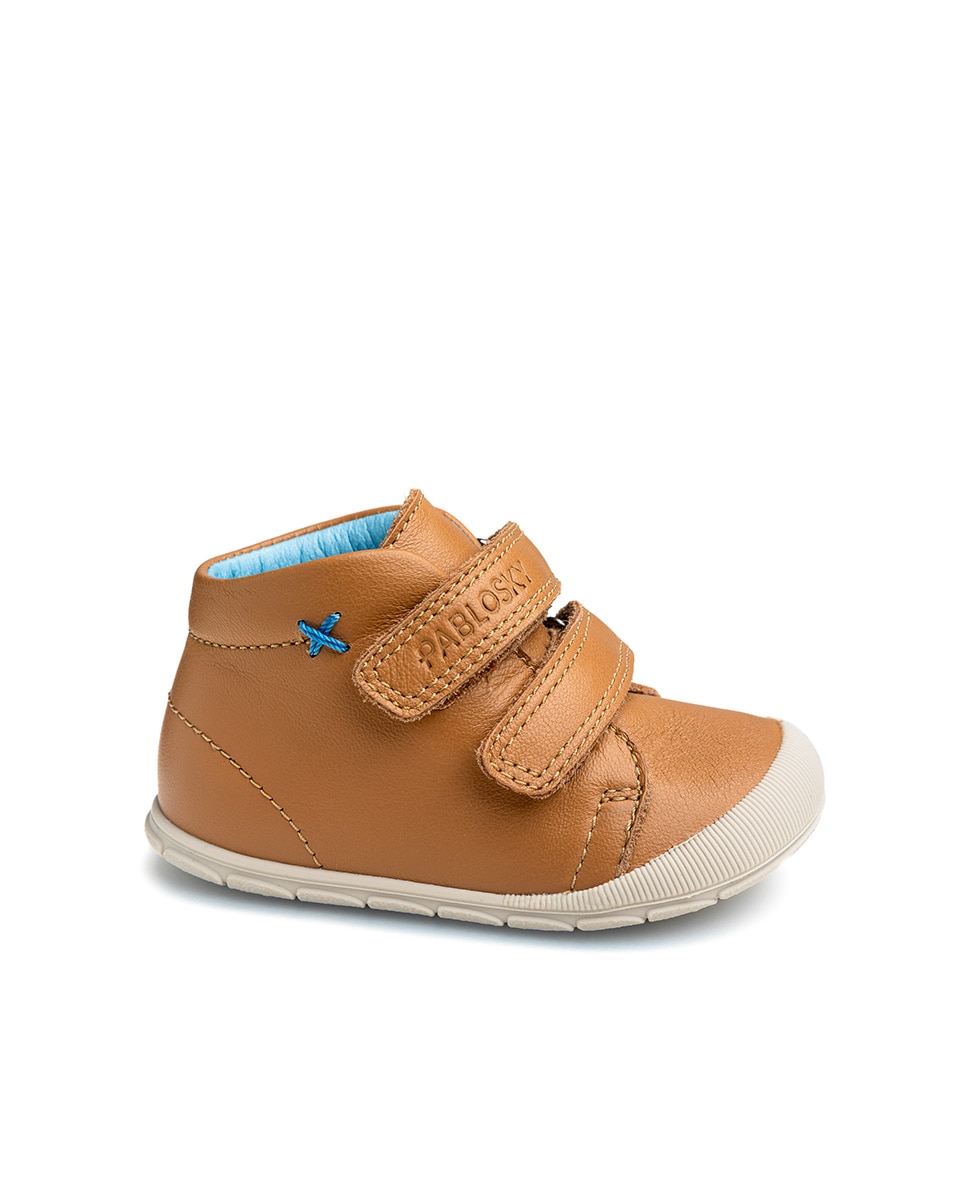 Botas de bebé niño pablosky barefoot de piel con cierre adherente - Natural Natural-1