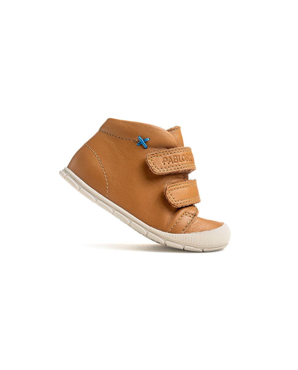 Botas de bebé niño pablosky barefoot de piel con cierre adherente - Natural Natural-8
