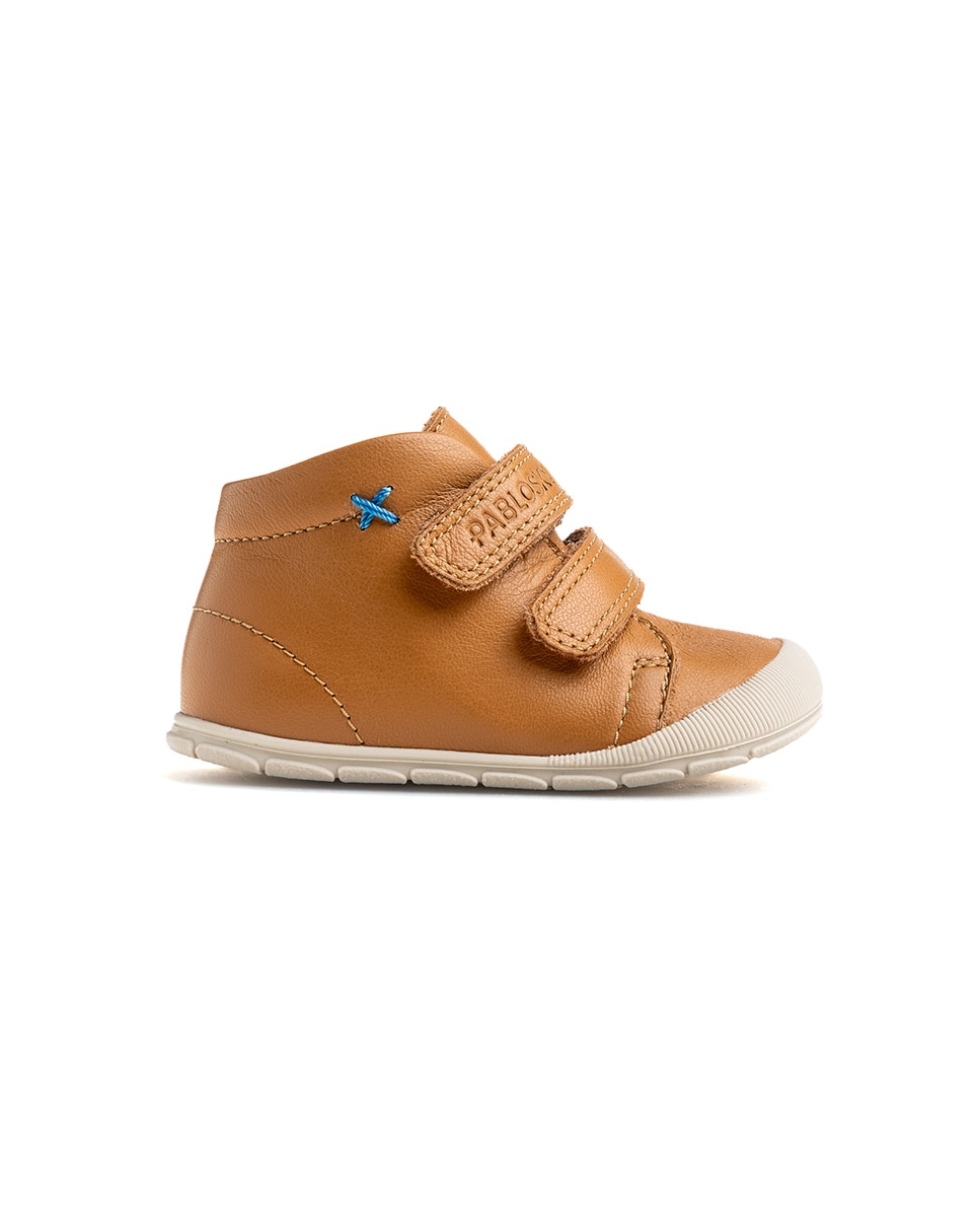 Botas de bebé niño pablosky barefoot de piel con cierre adherente - Natural Natural-9