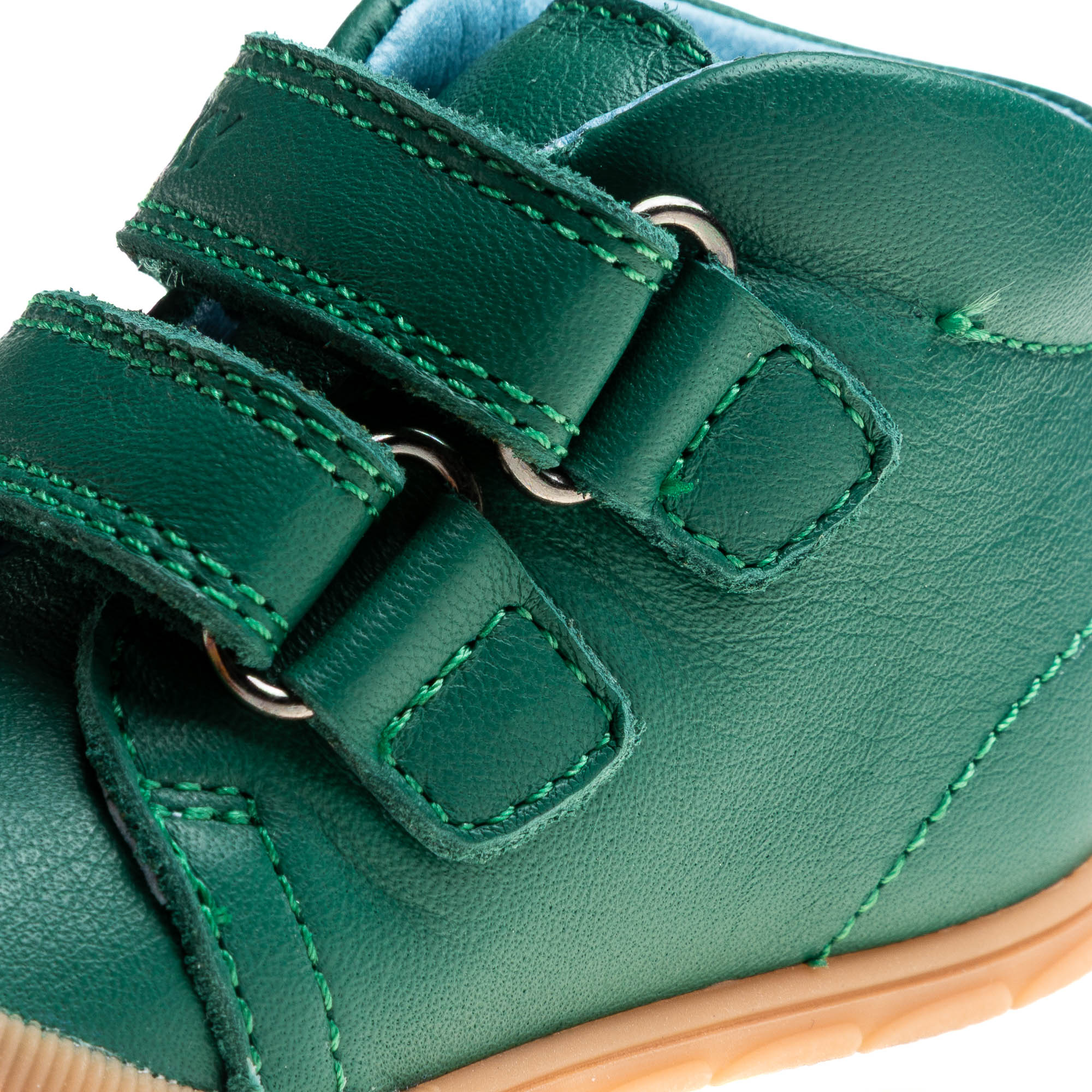 Botas de bebé niño pablosky barefoot de piel con cierre adherente - Verde Verde-3