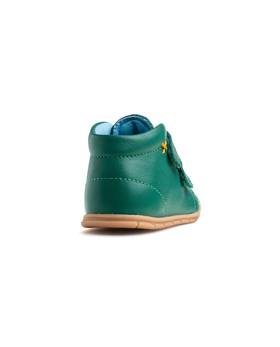 Botas de bebé niño pablosky barefoot de piel con cierre adherente - Verde Verde-7