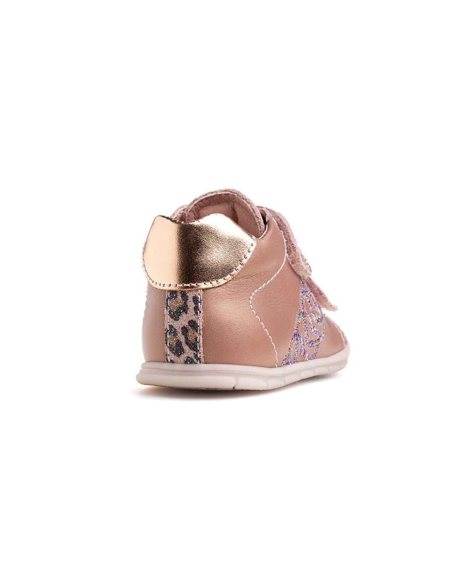 Botas de bebé niña Pablosky barefoot de piel con cierre adherente - Rosa Rosa-7