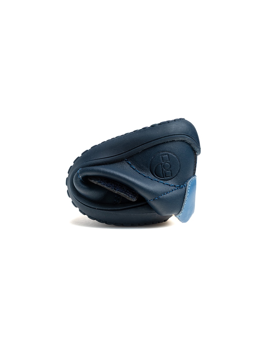 Botas de bebés Pablosky barefoot de piel con cierre adherente - Azul Azul-2
