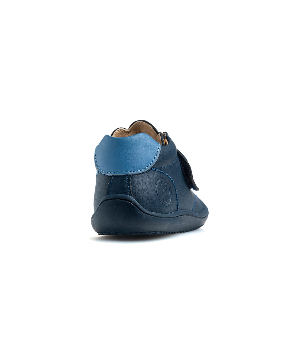 Botas de bebés Pablosky barefoot de piel con cierre adherente - Azul Azul-7
