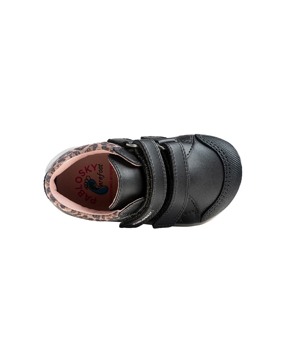 Botas de bebé niña Pablosky barefoot con cierre adherente - Gris Gris-6