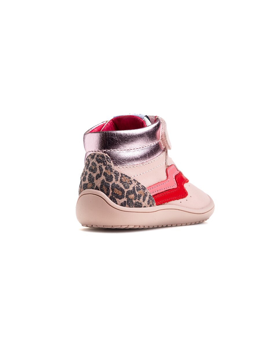 Imagen 7 de Botas de bebés Pablosky barefoot de piel con cierre adherente - Rosa Rosa