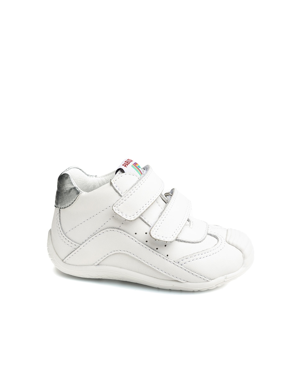 Botas de bebés Pablosky barefoot de piel con cierre adherente - Blanco Blanco-1