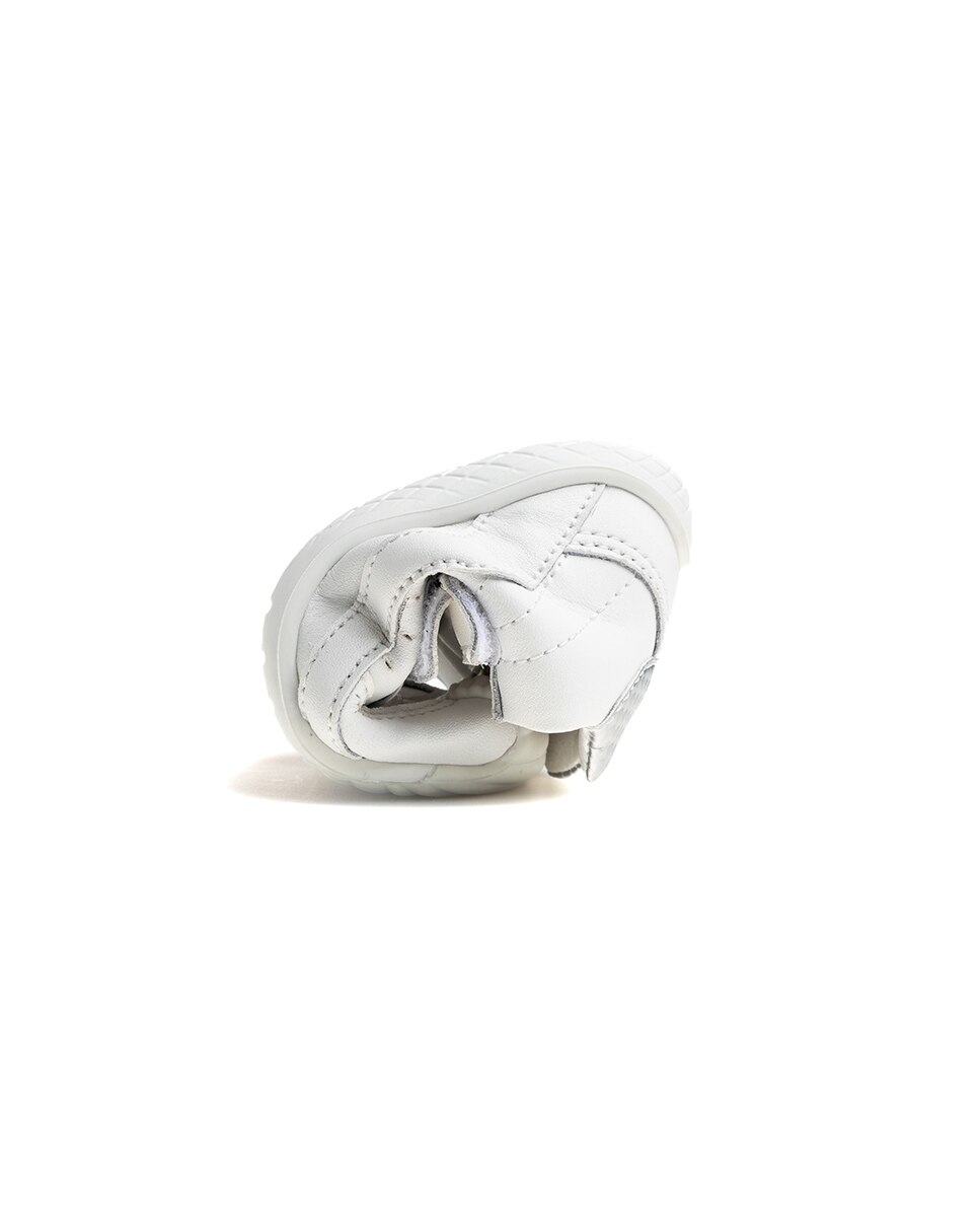 Botas de bebés Pablosky barefoot de piel con cierre adherente - Blanco Blanco-2