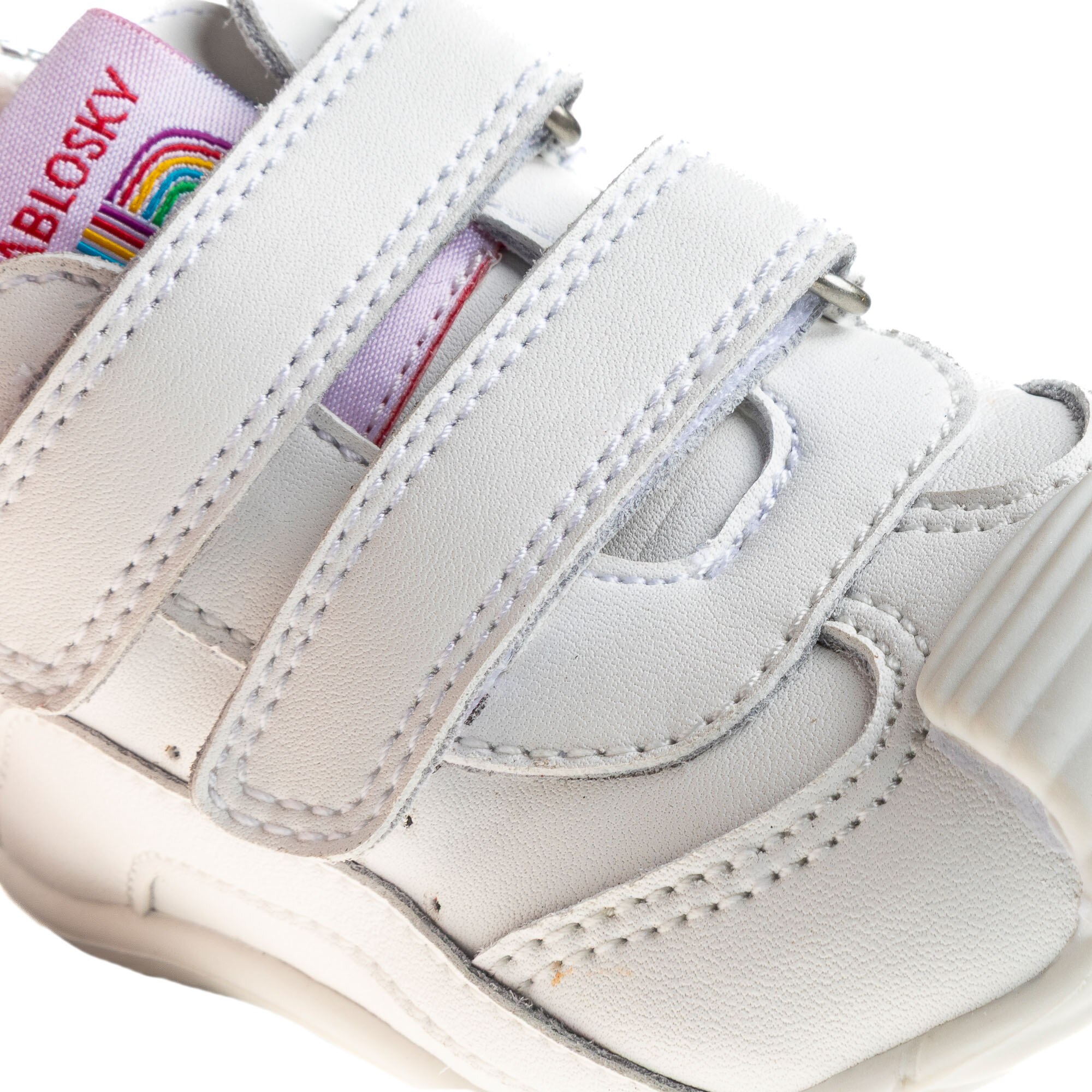 Botas de bebés Pablosky barefoot de piel con cierre adherente - Blanco Blanco-3