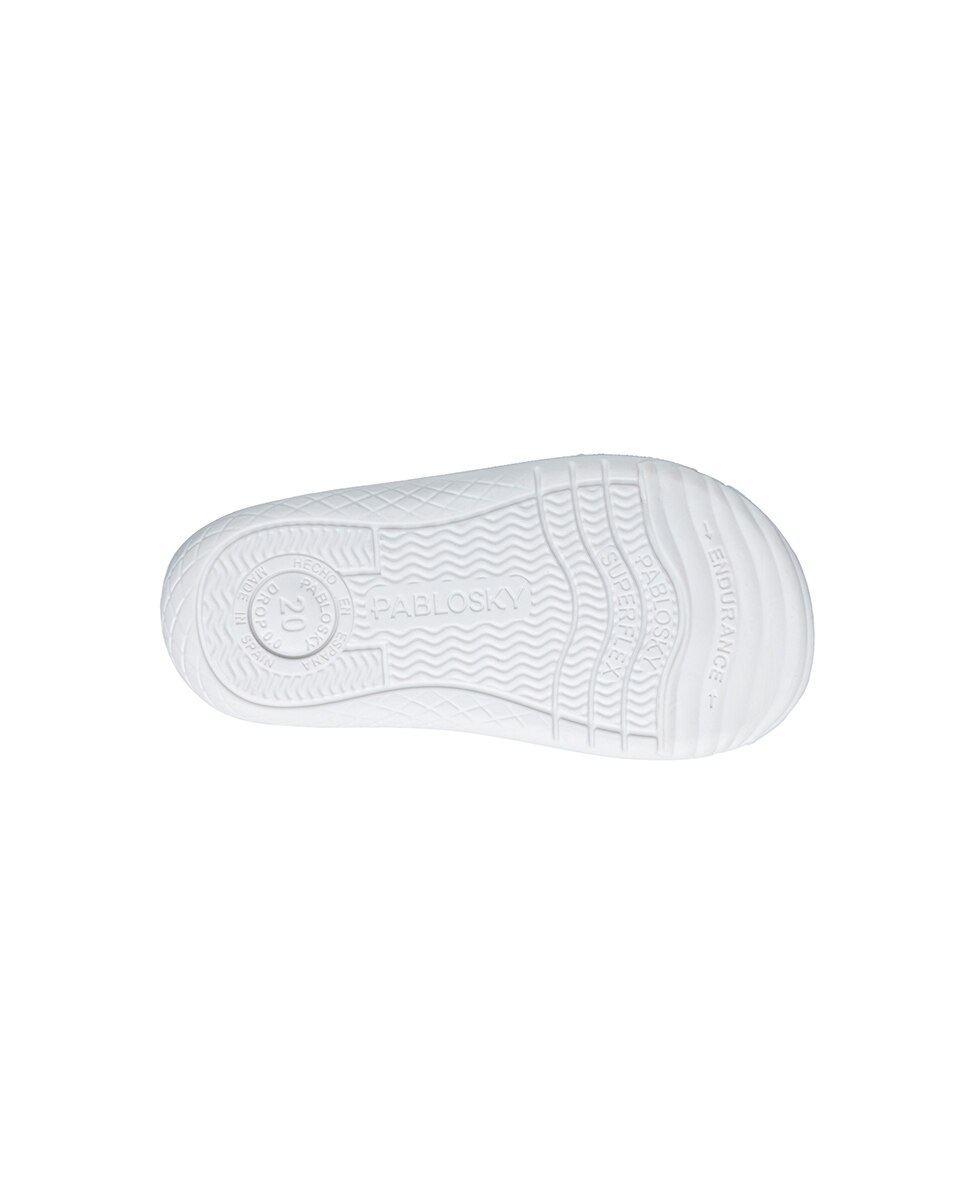 Botas de bebés Pablosky barefoot de piel con cierre adherente - Blanco Blanco-4
