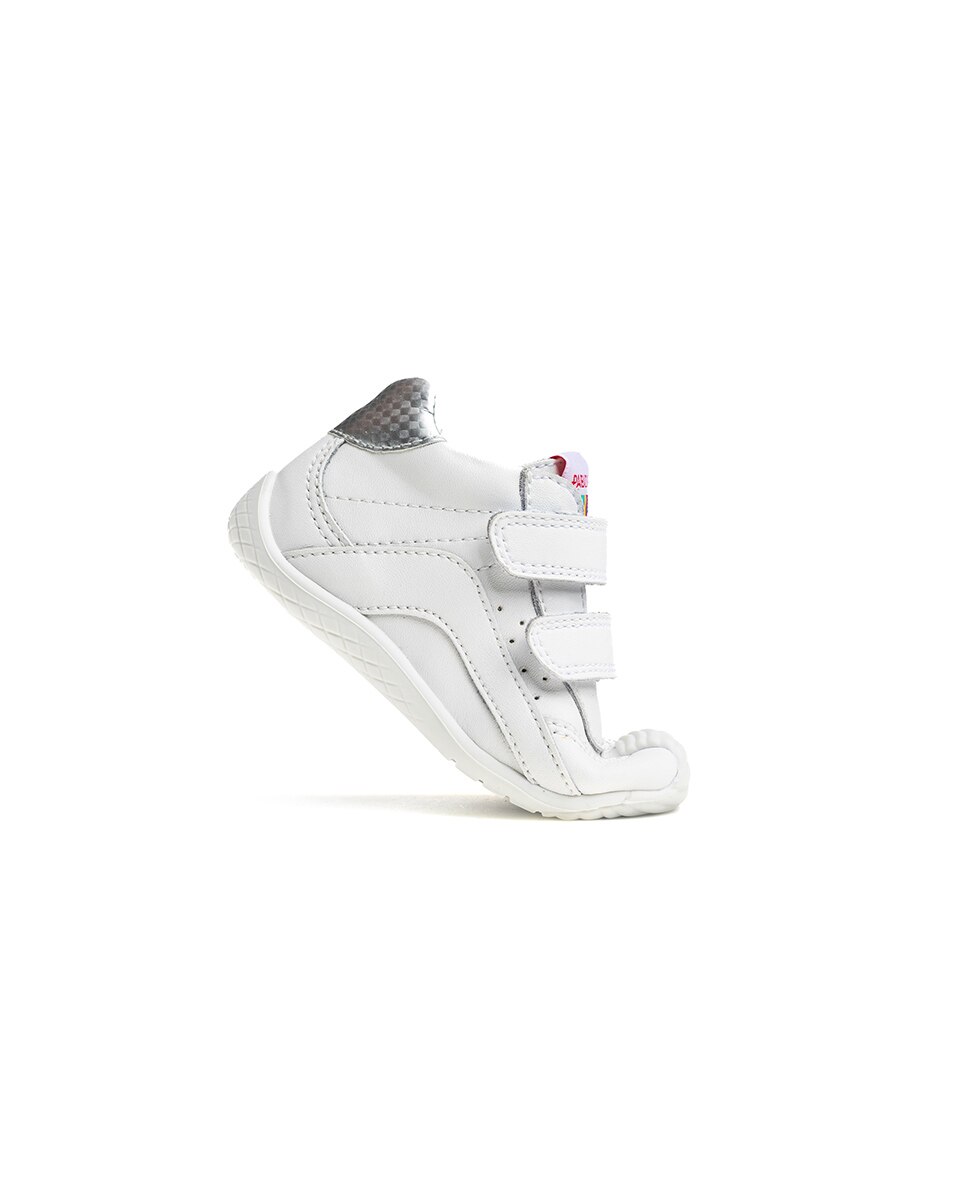 Botas de bebés Pablosky barefoot de piel con cierre adherente - Blanco Blanco-8