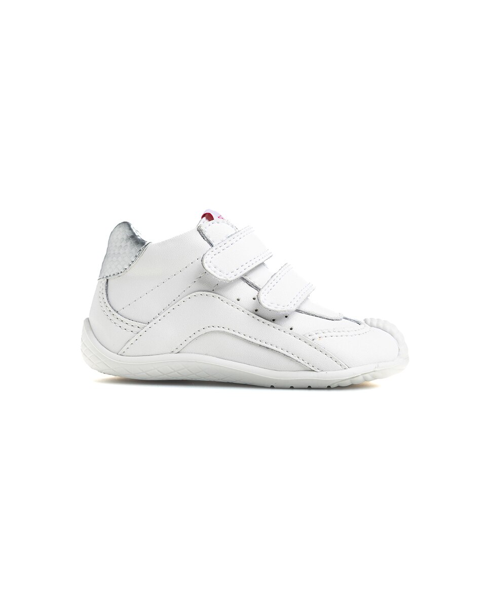 Botas de bebés Pablosky barefoot de piel con cierre adherente - Blanco Blanco-9