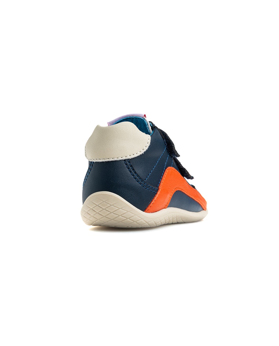 Botas de bebés Pablosky barefoot de piel con cierre adherente - Azul Azul-7