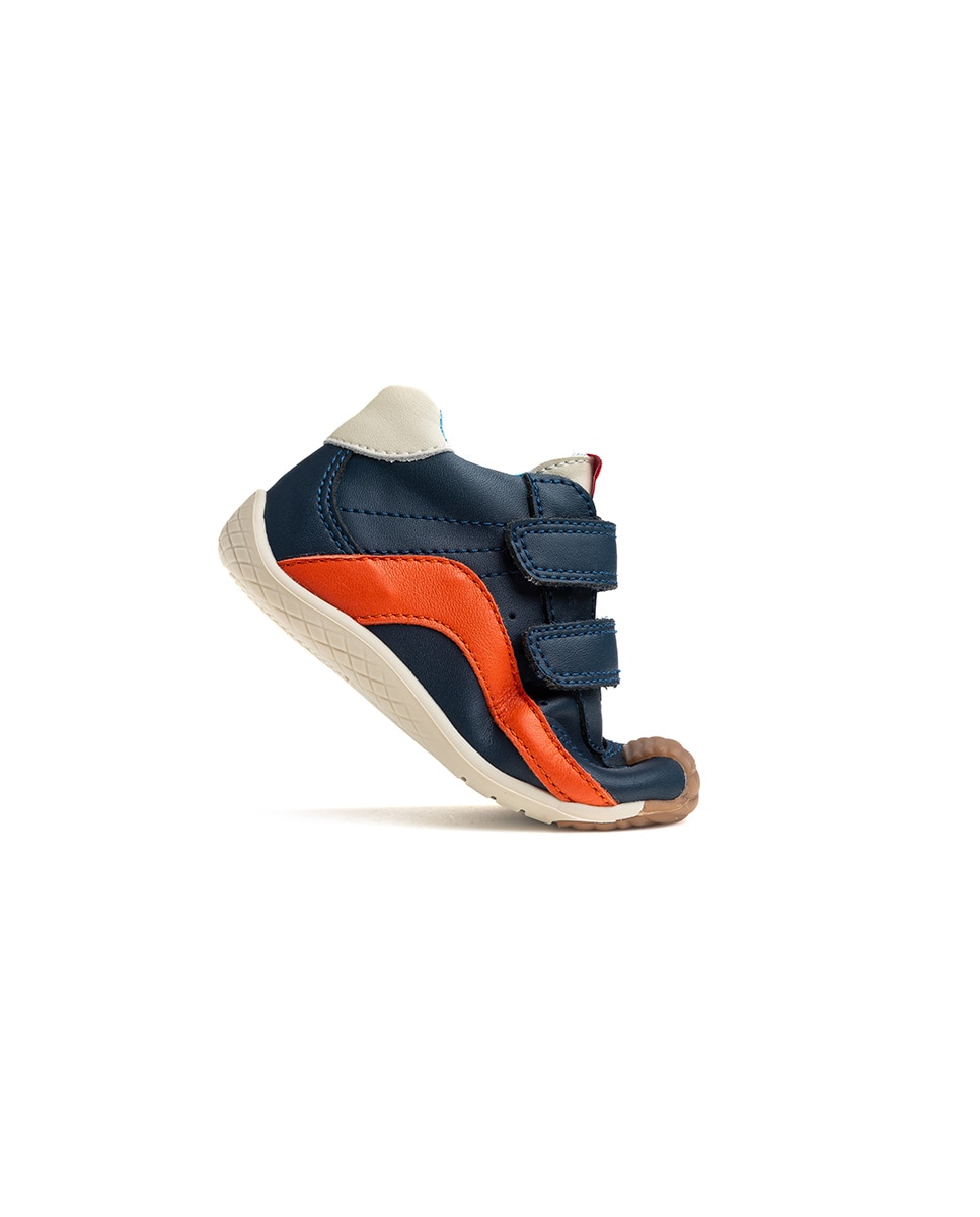 Botas de bebés Pablosky barefoot de piel con cierre adherente - Azul Azul-8