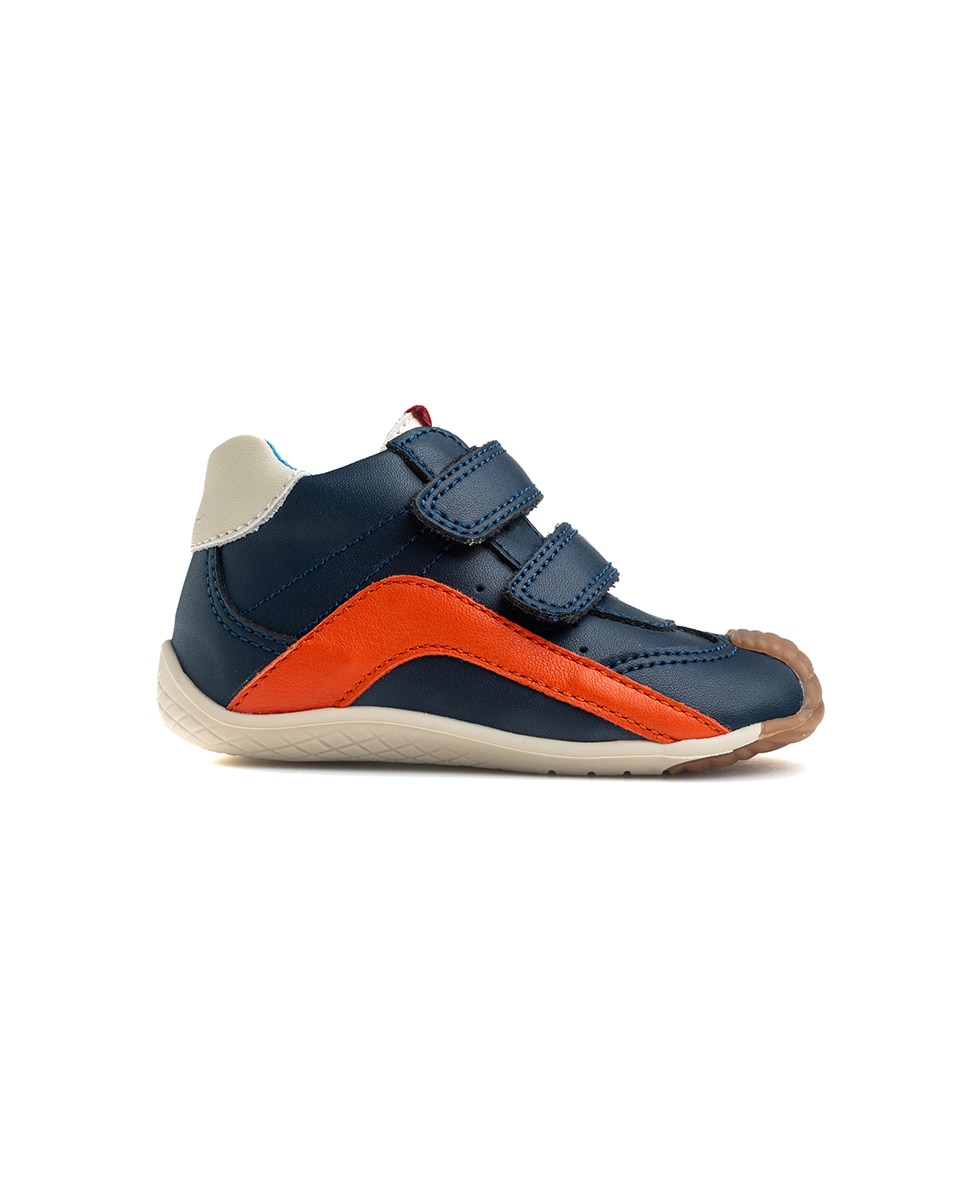Botas de bebés Pablosky barefoot de piel con cierre adherente - Azul Azul-9