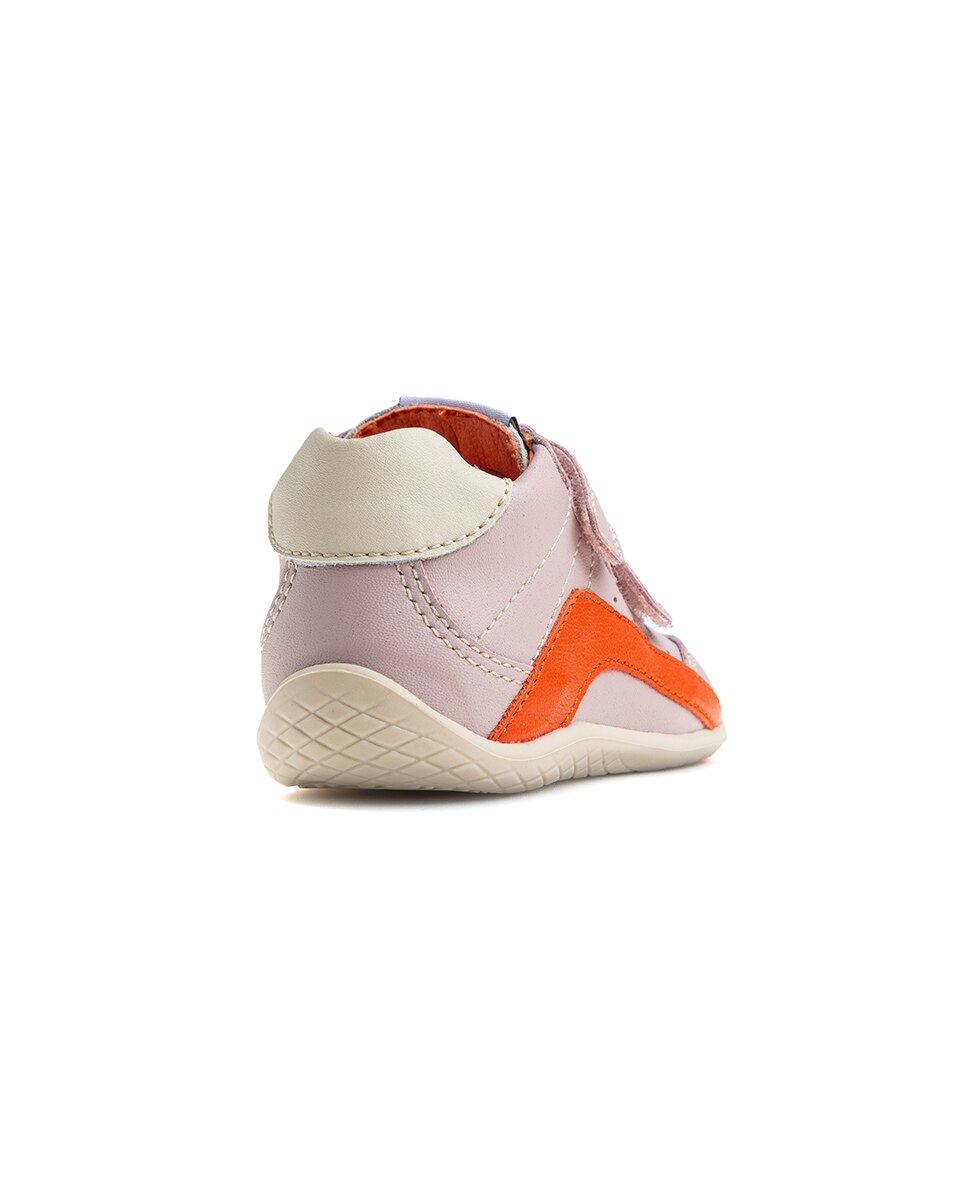 Botas de bebés Pablosky barefoot de piel con cierre adherente - Rosa Rosa-7