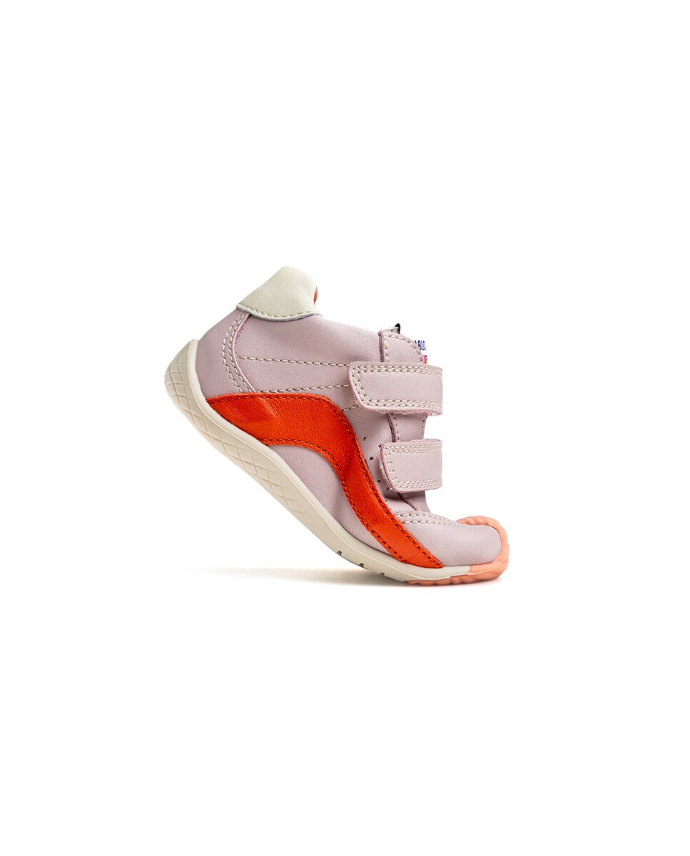 Botas de bebés Pablosky barefoot de piel con cierre adherente - Rosa Rosa-8