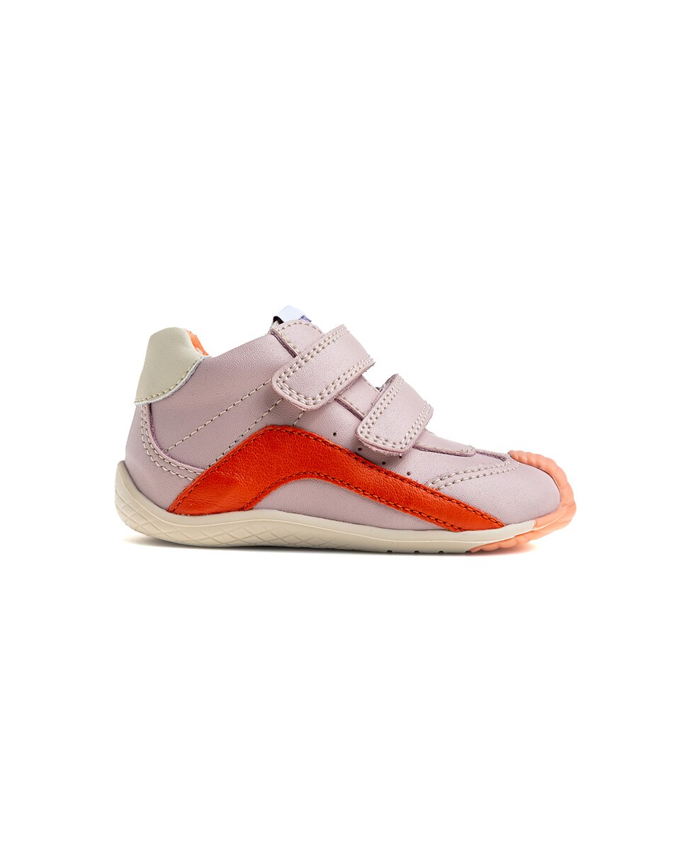 Botas de bebés Pablosky barefoot de piel con cierre adherente - Rosa Rosa-9
